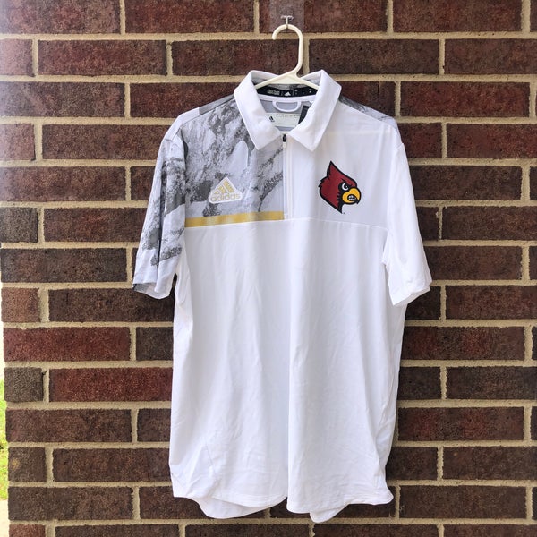 Louisville Cardinals UL Adidas Polo Shirt Mens Size Small