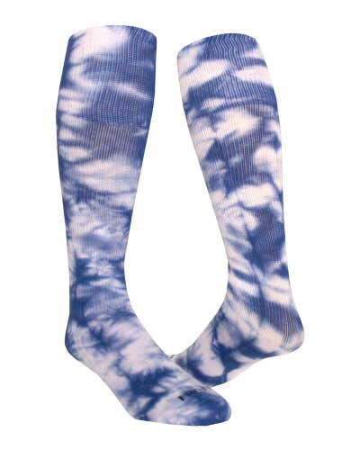 Pro Feet Tie Dye Knee High Socks 3 Pairs Sm 7-9 Royal Blue Shoe Sz Y9-Women's 6