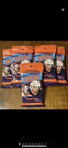 2020-21 Upper Deck Series 1 Hockey Sealed Jumbo Value 26 Card 6 Pack Lot