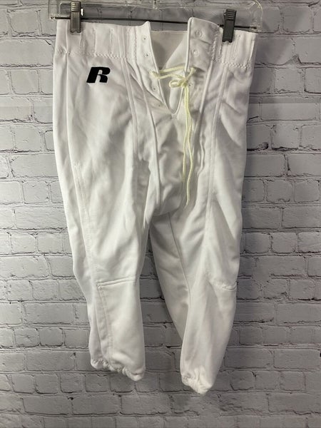 Russell Athletic Pants Durable Polyester White Size Small New With