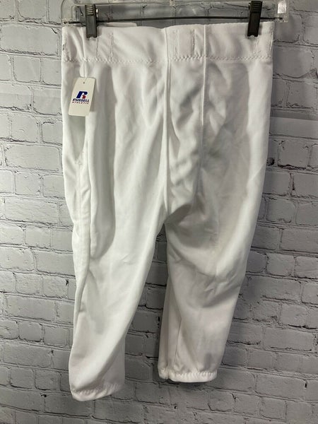 Russell Athletic Pants Durable Polyester White Size Small New With