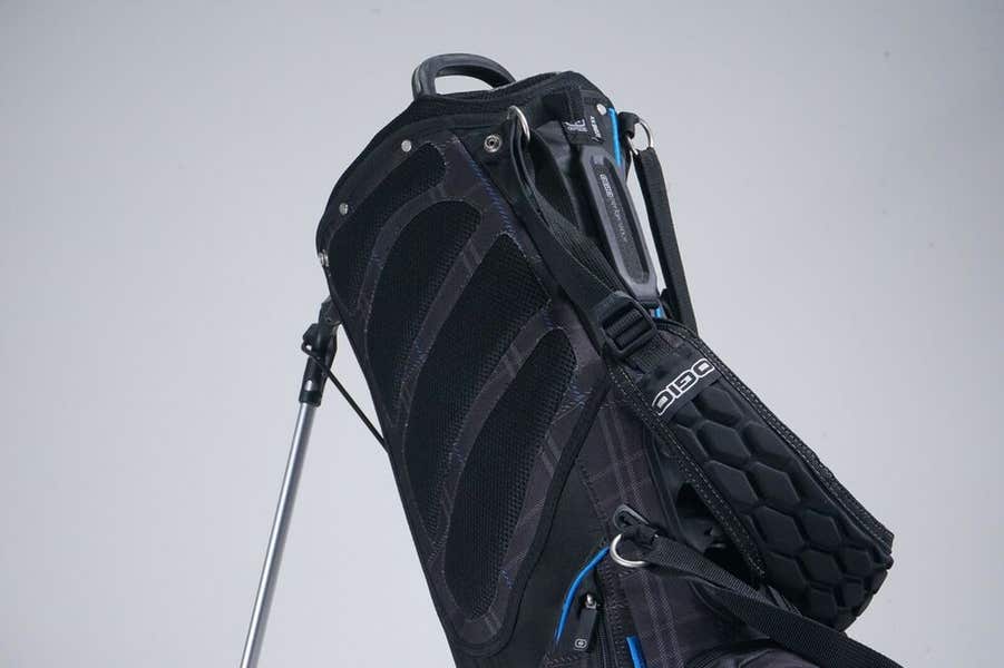 OGIO OZONE XX 8-WAY DIVIDER GOLF STAND BAG, BLACK / BLUE