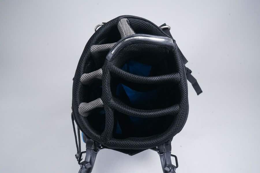 OGIO OZONE XX 8-WAY DIVIDER GOLF STAND BAG, BLACK / BLUE