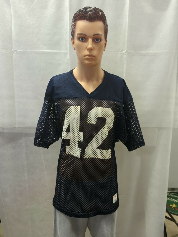 Vintage 1970s Champion Football Jersey M Blue