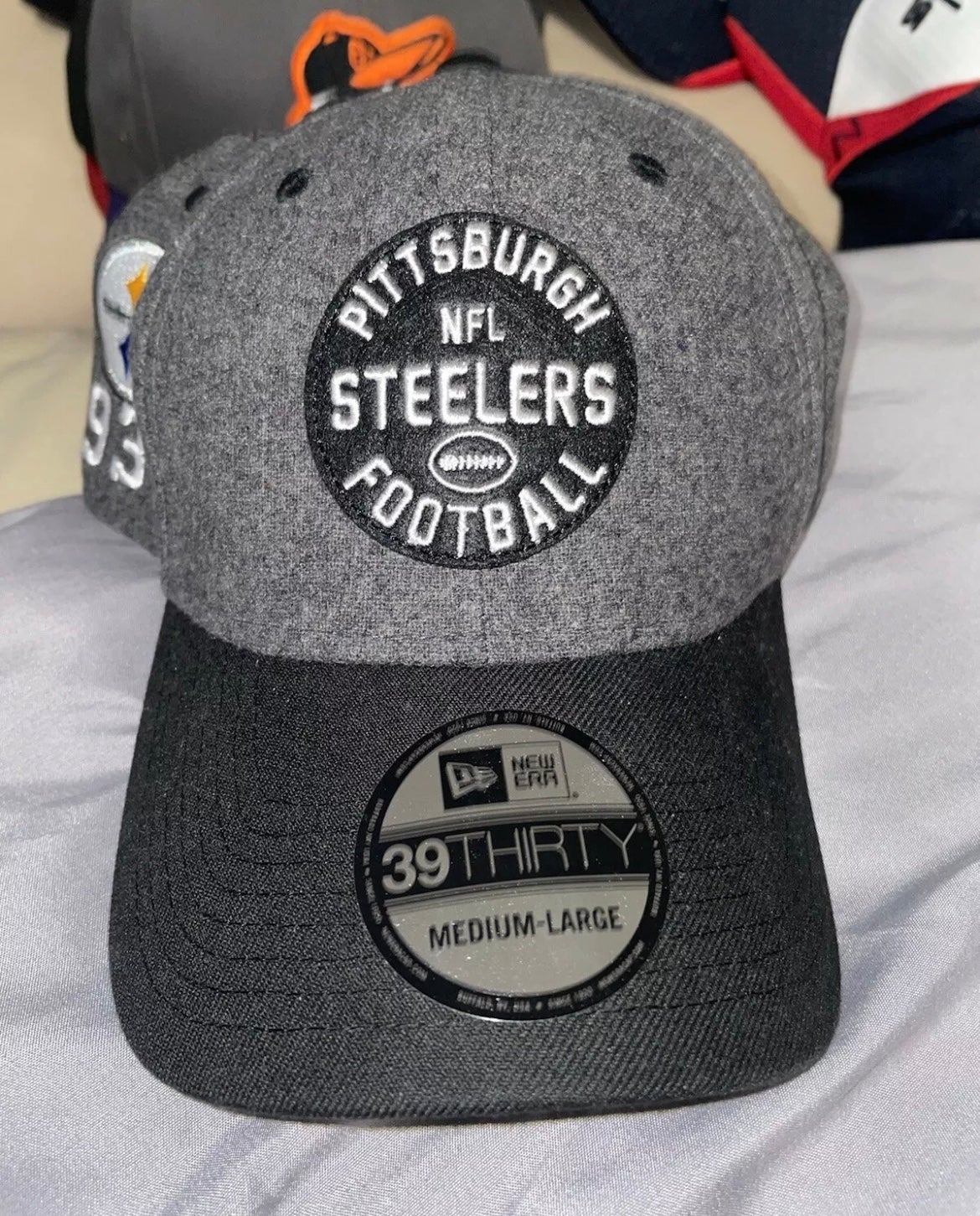 Men's Pittsburgh Steelers New Era White 2019 NFL Sideline