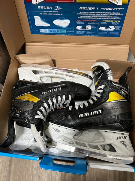 Used Bauer Size 7 Supreme 3S Pro Hockey Skates Fit 2