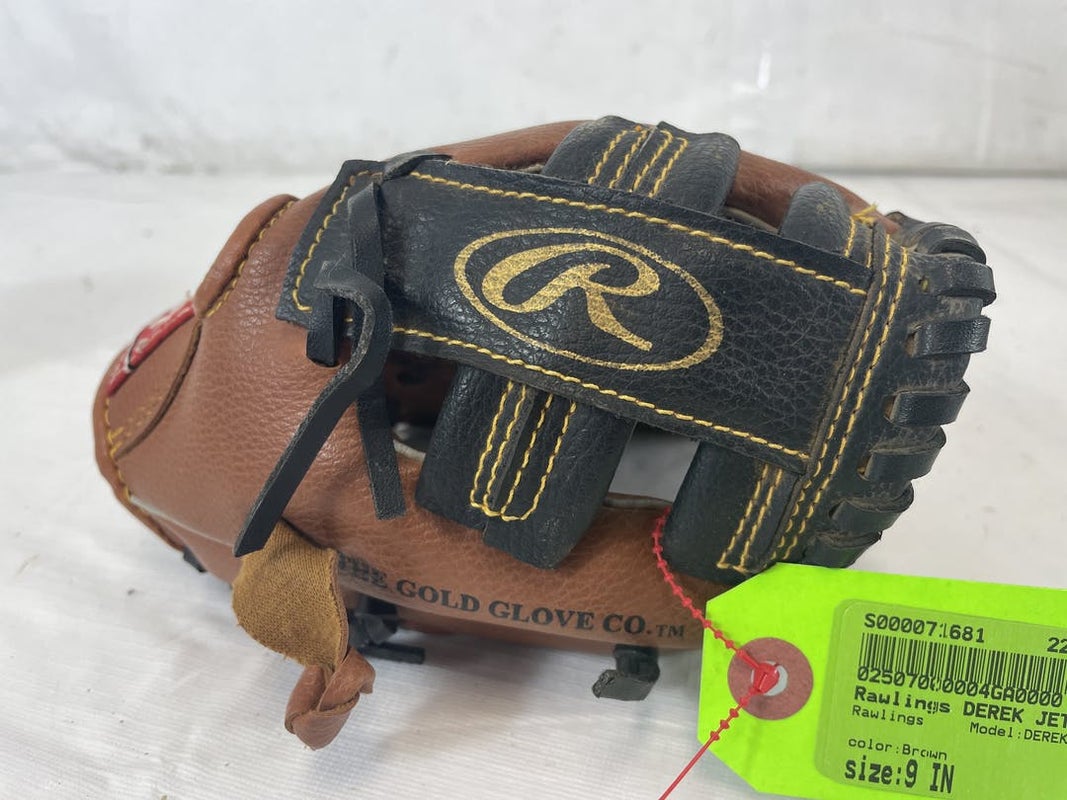 Derek Jeter Signed Rawlings Game Model STATS Baseball Glove Steiner CO —  Showpieces Sports