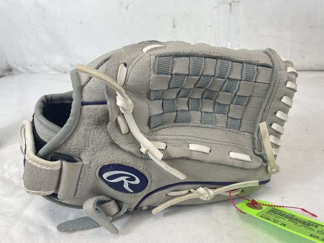 Used Rawlings Sure Catch Scsb12pu 12" Leather Shell Fastpitch Softball Glove