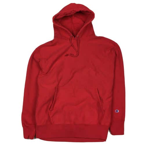 Champion Reverse Weave Red Blank Pullover Hoodie Sweatshirt Adult Sz XXL