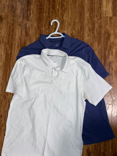 Under Armour 2 Pack Golf Shirt - L Navy & White