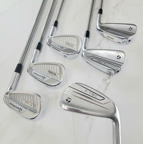 Used TaylorMade Right Handed P760/P790 Combo Iron Set Regular Flex 6 Pieces Graphite Shaft (SKU559)