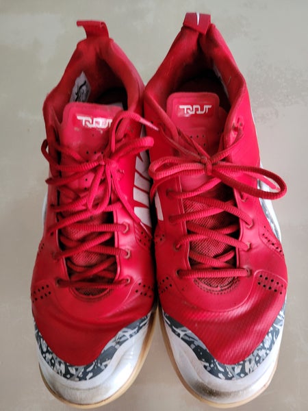 LIKE NEW Nike High Top Trout Turfs Red/White (Size 13)