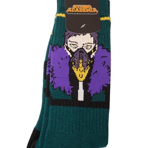 My Hero Academia Overhaul Anime - Adult Men Size 8-12 BioWorld Crew Socks 2020