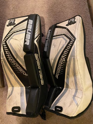 Used 22" Bauer Prodigy Goalie Leg Pads