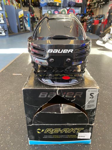 Brand New Small Bauer Re-Akt Black Helmet