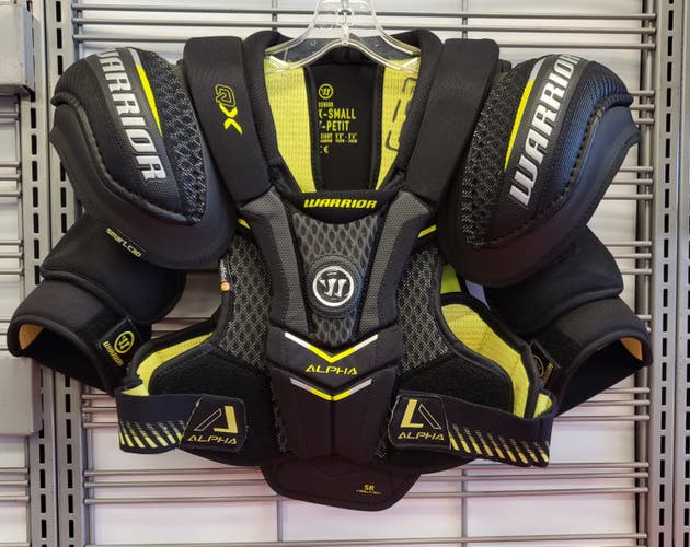 New (X-Small) Senior Warrior Alpha QX Shoulder Pads