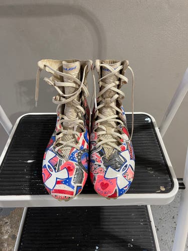 White Unisex Size 7.0 (Women's 8.0) High Top