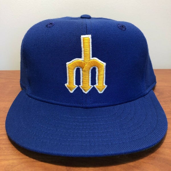 New Era, Accessories, Vintage Seattle Mariners Baseball Blue Yellow Hat 7  8