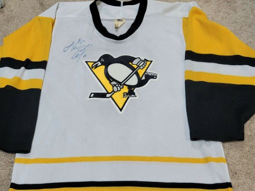 MARIO LEMIEUX Signed Pittsburgh Penguins Hockey Jersey Autographed CCM Small