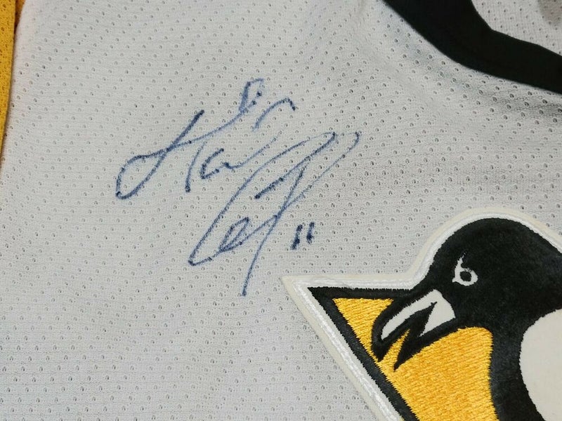 PASCAL DUPUIS Pittsburgh Penguins SIGNED Autographed JERSEY Home PSA COA XL