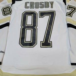SIDNEY CROSBY and MARIO LEMIEUX Signed Penguins Stadium Series XL Hockey Jersey