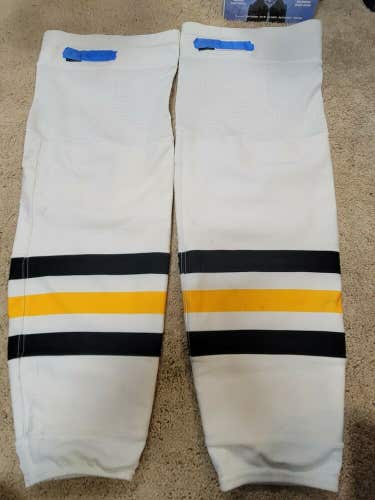 SIDNEY CROSBY 10-26-19 White PHOTOMATCHED Pittsburgh Penguins Game Socks