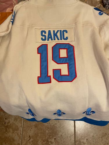 Vintage Hockey Joe Sakic Nordiques Hoodie