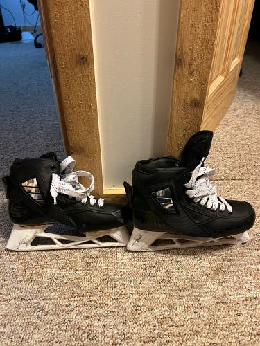 Used True Regular Width Pro Stock Size 8 Custom Pro Hockey Goalie Skates