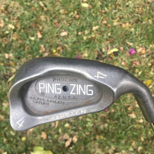 Used Men's Ping 4 iron Right Handed ZING Regular Flex Steel Shaft