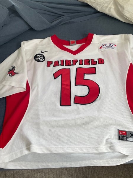 Nike Fairfield lacrosse game jersey NEW XL white