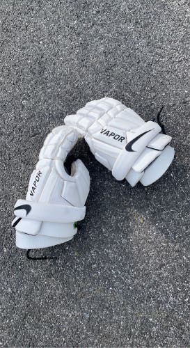 Used Player's Nike 12" Vapor Elite Lacrosse Gloves