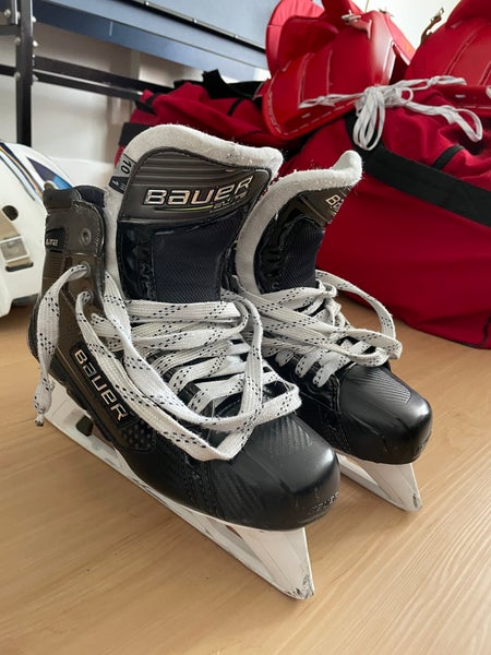 Used Bauer Regular Width Size 10 Elite Hockey Goalie Skates