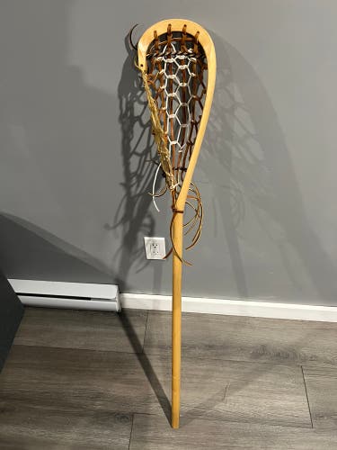 Wooden lacrosse stick