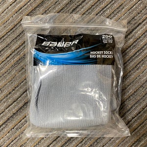 Brand New Bauer Gray Senior Small Socks