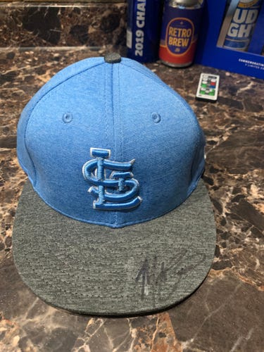 Game Issued Matt Carpenter Father's Day Autographed Hat