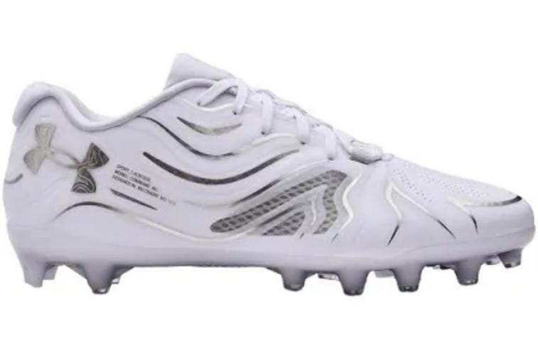 Brand New White Adult New Men's Size 9.5 (Women's 10.5) Under Armour Low Cut Command Mc