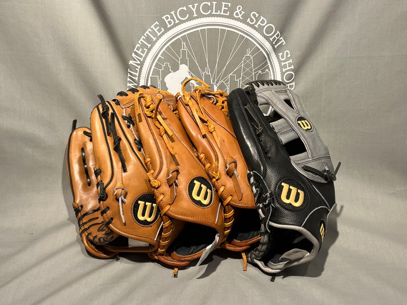 4 New Left Hand Throw A2000 Baseball Gloves