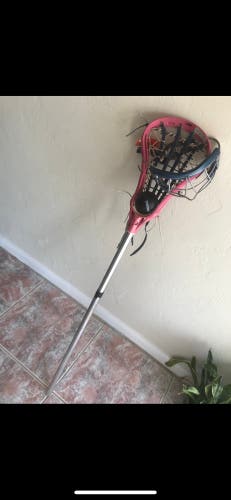 Youth girls lacrosse stick and goggles