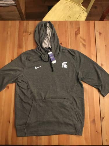 NWT Nike michigan state spartans flux Logo mens L/large baseball/BSBL Hoodie