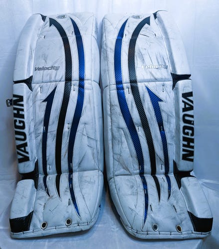 Used 34" Vaughn Velocity V4 7900 Goalie Leg Pads Pro Stock