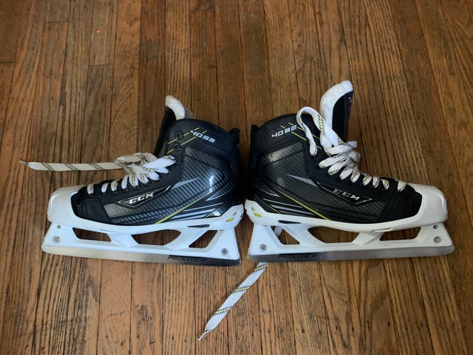 New CCM Regular Width Size 9 Tacks 4092 Hockey Goalie Skates