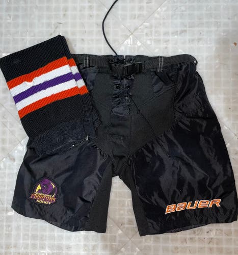 USHL Youngstown Phantoms Medium Bauer Pant Shell W/ Matching Socks