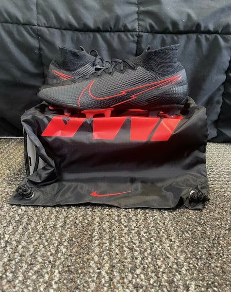 Nike Mercurial Superfly 7 Elite AG-Pro Mens Sz 9 Black Red Soccer AT7892-060