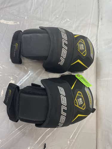 Used Bauer Supreme Max Sorb Junior Hockey Goalie Knee Guards Guards - Excellent Condition
