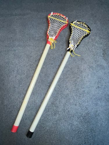 2 Kids lacrosse sticks