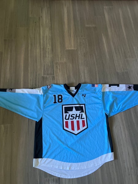 Blue Used XL  USHL Pro Stock Jersey