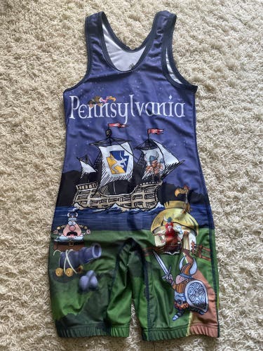 Used Adidas Wrestling Singlet