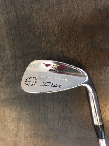 Used Titleist Vokey 200 Series Raw 8620 56 Degree Wedge (Custom Paint) RH