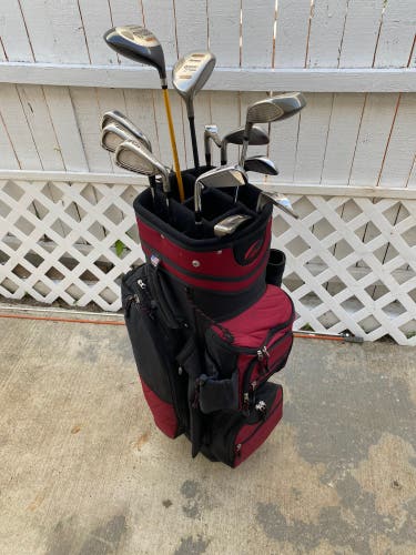 Cleveland tour action complete golf club set with condor golf bag