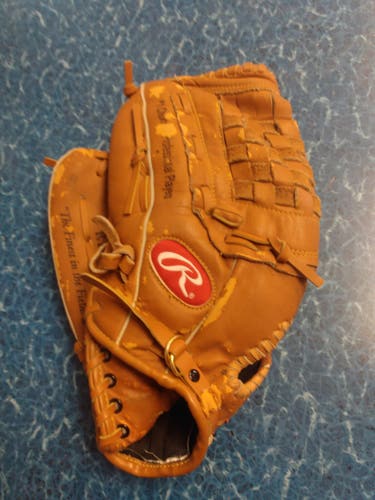 Used Rawlings Left Hand Throw Outfield Softball Glove 13"